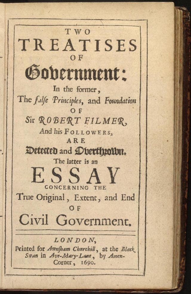 John Locke Second Treatise on Civil Government Chapter VIII-IX