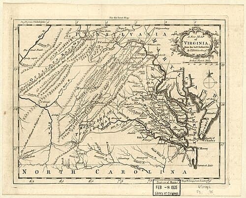 A new map of Virginia from the best authorities LOC 2001627679